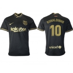 Men 2020-2021 club Barcelona away aaa version 10 black Soccer Jerseys