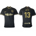 Men 2020-2021 club Barcelona away aaa version 13 black Soccer Jerseys