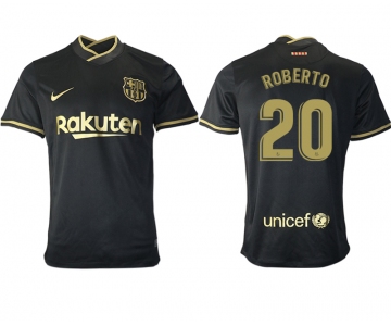 Men 2020-2021 club Barcelona away aaa version 20 black Soccer Jerseys