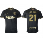 Men 2020-2021 club Barcelona away aaa version 21 black Soccer Jerseys