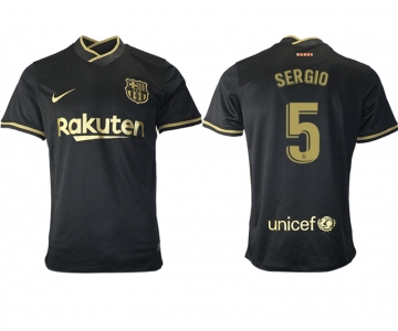 Men 2020-2021 club Barcelona away aaa version 5 black Soccer Jerseys
