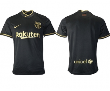 Men 2020-2021 club Barcelona away aaa version blank black Soccer Jerseys