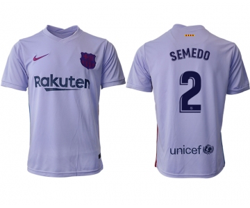 Men 2021-2022 Club Barcelona away aaa version purple 2 Soccer Jersey