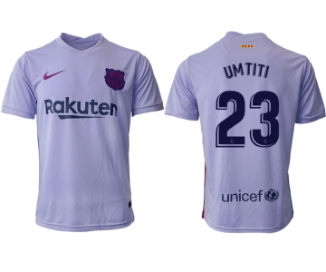 Men 2021-2022 Club Barcelona away aaa version purple 23 Soccer Jersey