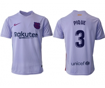 Men 2021-2022 Club Barcelona away aaa version purple 3 Soccer Jersey