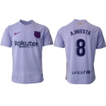 Men 2021-2022 Club Barcelona away aaa version purple 8 Soccer Jersey