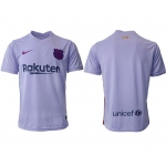 Men 2021-2022 Club Barcelona away aaa version purple blank Soccer Jersey