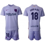 Men 2021-2022 Club Barcelona away purple 18 Soccer Jersey