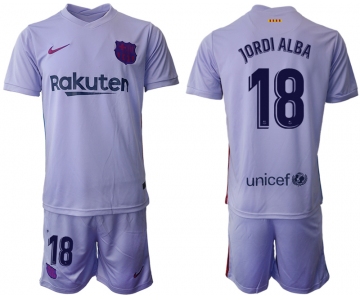 Men 2021-2022 Club Barcelona away purple 18 Soccer Jersey
