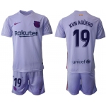 Men 2021-2022 Club Barcelona away purple 19 Soccer Jersey