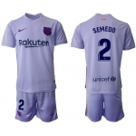 Men 2021-2022 Club Barcelona away purple 2 Soccer Jersey