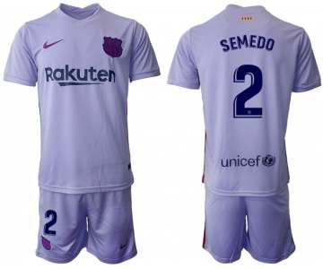 Men 2021-2022 Club Barcelona away purple 2 Soccer Jersey