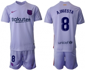 Men 2021-2022 Club Barcelona away purple 8 Soccer Jersey