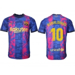 Men 2021-2022 Club Barcelona blue training suit aaa version 10 Soccer Jersey