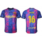 Men 2021-2022 Club Barcelona blue training suit aaa version 16 Soccer Jersey