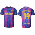 Men 2021-2022 Club Barcelona blue training suit aaa version 19 Soccer Jersey