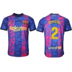 Men 2021-2022 Club Barcelona blue training suit aaa version 2 Soccer Jersey