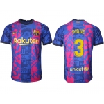 Men 2021-2022 Club Barcelona blue training suit aaa version 3 Soccer Jersey