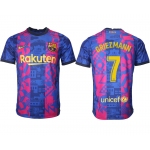 Men 2021-2022 Club Barcelona blue training suit aaa version 7 Soccer Jerseys