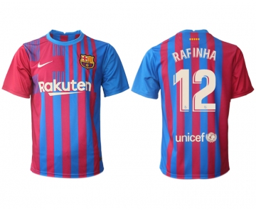 Men 2021-2022 Club Barcelona home aaa version red 12 Nike Soccer Jerseys