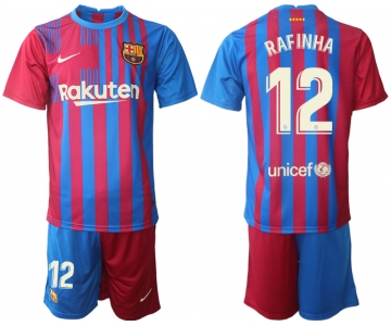 Men 2021-2022 Club Barcelona home red 12 Nike Soccer Jerseys