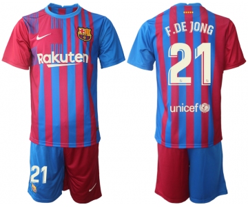 Men 2021-2022 Club Barcelona home red 21 Nike Soccer Jerseys