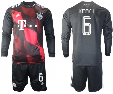 2021 Men Bayern Munich away long sleeves 6 soccer jerseys