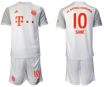 Men 2020-2021 club Bayern Munich away 10 white Soccer Jerseys