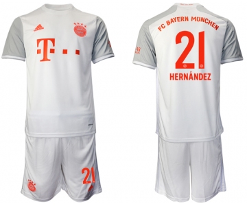 Men 2020-2021 club Bayern Munich away 21 white Soccer Jerseys