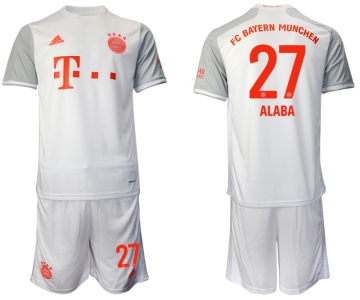 Men 2020-2021 club Bayern Munich away 27 white Soccer Jerseys
