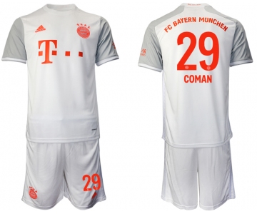 Men 2020-2021 club Bayern Munich away 29 white Soccer Jerseys