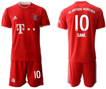 Men 2020-2021 club Bayern Munich home 10 red Soccer Jerseys1