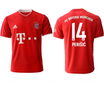 Men 2020-2021 club Bayern Munich home aaa version 14 red Soccer Jerseys