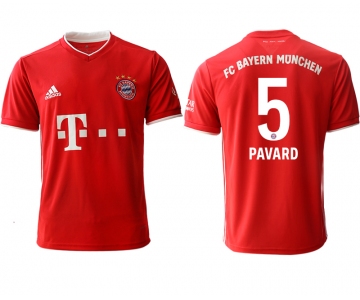 Men 2020-2021 club Bayern Munich home aaa version 5 red Soccer Jerseys