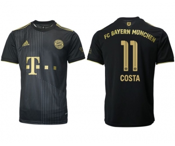 Men 2021-2022 Club Bayern Munich away aaa version black 11 Adidas Soccer Jersey