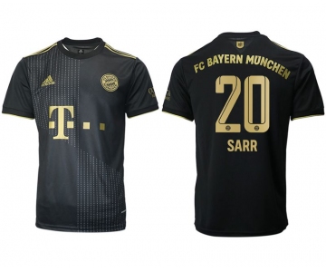 Men 2021-2022 Club Bayern Munich away aaa version black 20 Adidas Soccer Jersey