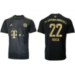 Men 2021-2022 Club Bayern Munich away aaa version black 22 Adidas Soccer Jersey