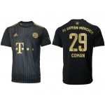 Men 2021-2022 Club Bayern Munich away aaa version black 29 Adidas Soccer Jersey