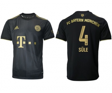 Men 2021-2022 Club Bayern Munich away aaa version black 4 Adidas Soccer Jersey