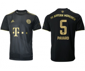 Men 2021-2022 Club Bayern Munich away aaa version black 5 Adidas Soccer Jersey