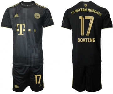 Men 2021-2022 Club Bayern Munich away black 17 Adidas Soccer Jersey