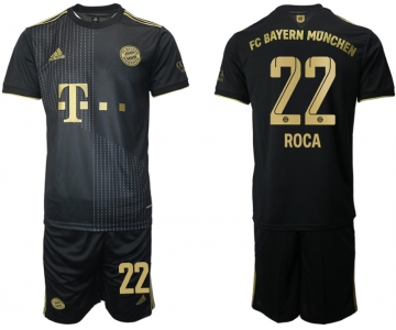 Men 2021-2022 Club Bayern Munich away black 22 Adidas Soccer Jersey