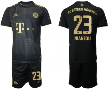 Men 2021-2022 Club Bayern Munich away black 23 Adidas Soccer Jersey