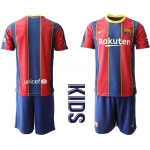 Youth 2020-2021 club Barcelona home blank red Soccer Jerseys