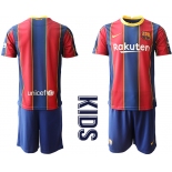 Youth 2020-2021 club Barcelona home blank red Soccer Jerseys