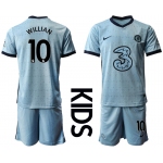 Youth 2020-2021 club Chelsea away Light blue 10 Soccer Jerseys