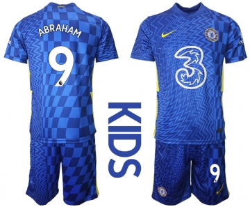 Youth 2021-2022 Club Chelsea FC home blue 9 Nike Soccer Jerseys