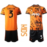 Youth 2020-2021 club Juventus away orange 3 Soccer Jerseys