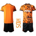 Youth 2020-2021 club Juventus away orange blank Soccer Jerseys