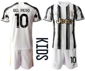 Youth 2020-2021 club Juventus home 10 white Soccer Jerseys1